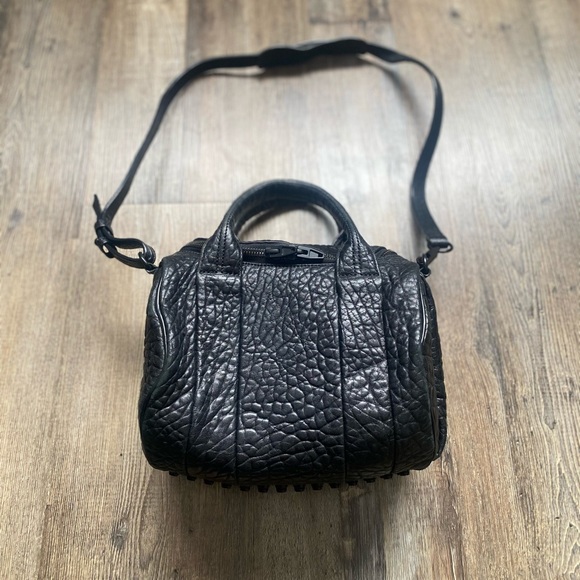 Alexander Wang Rockie Bag Matte Black Pebbled - Picture 1 of 14